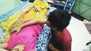 Desi minx's titties make stepbrother horny so he licks nipples a bit | XXX Video on AllSex.XXX