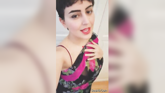 Indian mom in carnival sari moves body and slowly strips down on cam | XXX Video on AllSex.XXX