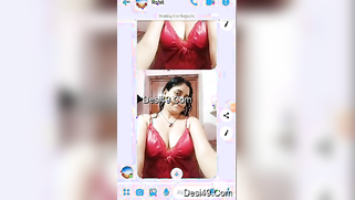 Desi aunty does crazy things like showering in red gown in XXX clip | XXX Video on AllSex.XXX