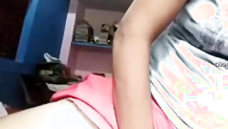 Skinny Desi girl ineptly masturbates pussy without trying to look sexy | XXX Video on AllSex.XXX