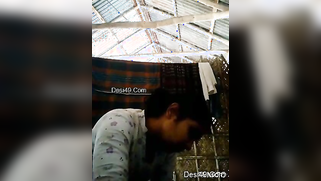 Tempting Desi mom flashes saggy tits and gets dressed in the barn | XXX Video on AllSex.XXX