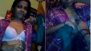 Desi sex model gets prepared for work but sex-addicted guy wants boobs | XXX Video on AllSex.XXX