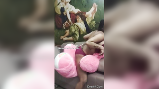 Indian teen is so horny that rubs twat against big plush toy on camera | XXX Video on AllSex.XXX