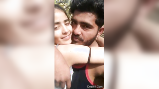 Indian kisses man who wants to see her XXX-shaped boobs outdoors | XXX Video on AllSex.XXX