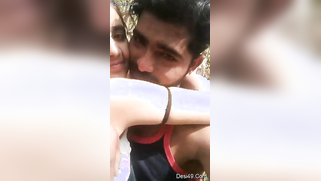 Indian kisses man who wants to see her XXX-shaped boobs outdoors | XXX Video on AllSex.XXX