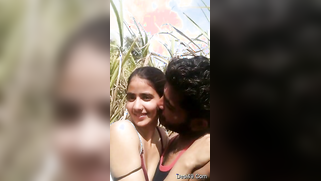 Indian kisses man who wants to see her XXX-shaped boobs outdoors | XXX Video on AllSex.XXX