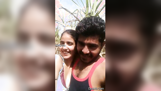 Indian kisses man who wants to see her XXX-shaped boobs outdoors | XXX Video on AllSex.XXX