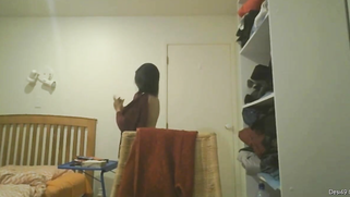 Desi girl comes home and gets naked but then fins the hidden camera | XXX Video on AllSex.XXX