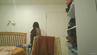 Desi girl comes home and gets naked but then fins the hidden camera | XXX Video on AllSex.XXX