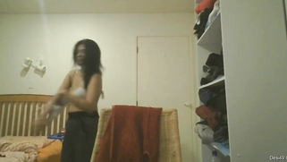 Desi girl comes home and gets naked but then fins the hidden camera | XXX Video on AllSex.XXX