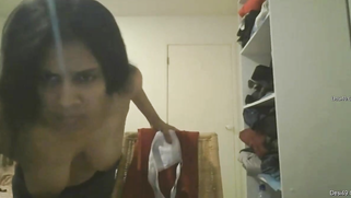 Desi girl comes home and gets naked but then fins the hidden camera | XXX Video on AllSex.XXX