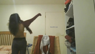 Desi girl comes home and gets naked but then fins the hidden camera | XXX Video on AllSex.XXX