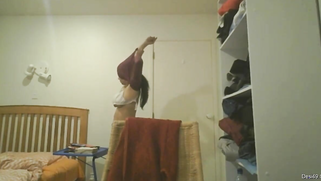 Desi girl comes home and gets naked but then fins the hidden camera | XXX Video on AllSex.XXX