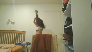 Desi girl comes home and gets naked but then fins the hidden camera | XXX Video on AllSex.XXX