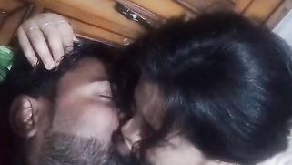 Suggestive Indian slut unveils feelings and kisses fat boy in bed | XXX Video on AllSex.XXX