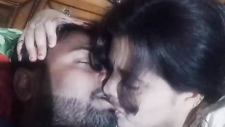 Suggestive Indian slut unveils feelings and kisses fat boy in bed | XXX Video on AllSex.XXX