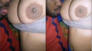 Voluptuous Indian aunty opens XXX-sized tits to view so guy licks them | XXX Video on AllSex.XXX