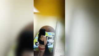 Indian babe doesn't close door changing so stepbrother films her | XXX Video on AllSex.XXX