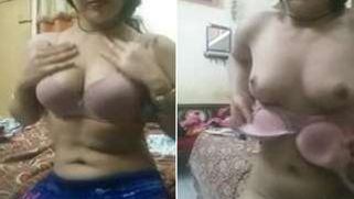 Amateur Desi mom takes off clothes to blow men's XXX imagination | XXX Video on AllSex.XXX