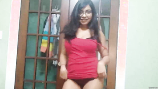 Solo XXX video of the Indian chick with glasses and big boobies | XXX Video on AllSex.XXX