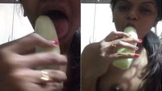 Inventive Desi lady turns cucumber into XXX toy to satisfy pussy | XXX Video on AllSex.XXX