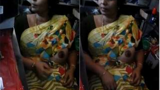 There are no customers and the Desi aunty flashes nipple in XXX video | XXX Video on AllSex.XXX