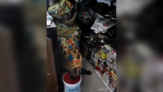 There are no customers and the Desi aunty flashes nipple in XXX video | XXX Video on AllSex.XXX