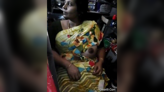 There are no customers and the Desi aunty flashes nipple in XXX video | XXX Video on AllSex.XXX