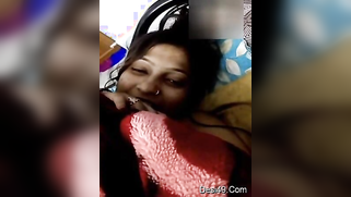 Indian possessor of nose piercing wakes up and shows XXX melons