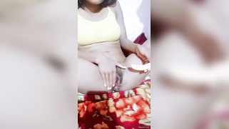 There is no sex toy but the Indian girl replaces it with banana | XXX Video on AllSex.XXX