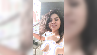 Indian possessor of beautiful tits goes on the balcony to film XXX video | XXX Video on AllSex.XXX