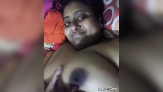 Desi woman wakes up in the morning and has XXX fun with boobs