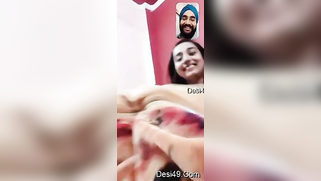 Bearded lover is lucky to see young Desi's sizable XXX melons | XXX Video on AllSex.XXX