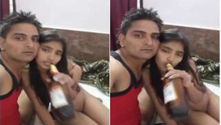 Desi couple drinks beer and the guy waits for the moment to have sex | XXX Video on AllSex.XXX