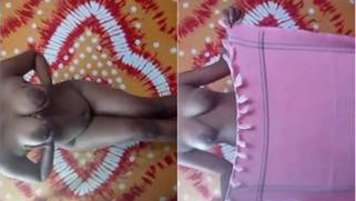 Amateur possessor of Desi XXX melons dances with carpet in the background | XXX Video on AllSex.XXX