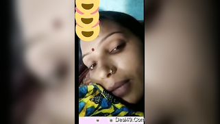 Married Indian lady with nose piercing teases lover in XXX video | XXX Video on AllSex.XXX