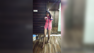 Seductive dance by the Indian XXX girl wearing a pink shirt | XXX Video on AllSex.XXX