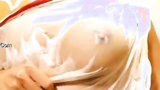 Hot amateur video of the Indian beauty with braid and wet boobs | XXX Video on AllSex.XXX