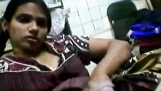 Amateur masturbation video by the Indian wench with earrings | XXX Video on AllSex.XXX