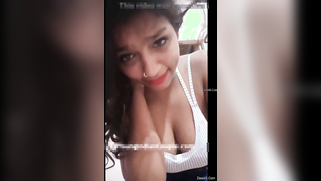 Amateur video of the Desi lovely with nose piercing exposing the chest | XXX Video on AllSex.XXX