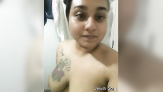 Desi possessor of a tattoo on right breast wants everybody to see it | XXX Video on AllSex.XXX