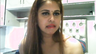 Big-tittied Indian camgirl puts sex toy in mouth and fingers pussy | XXX Video on AllSex.XXX