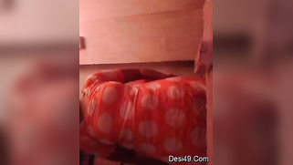 Amateur solo video of the Indian with purple nails exposing twat