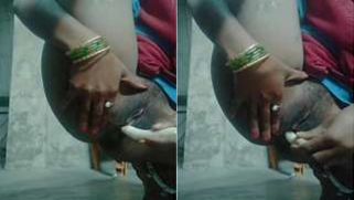 Sex toy is a good find and the Indian wench tests it right away | XXX Video on AllSex.XXX