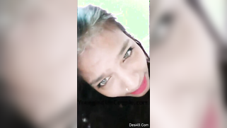 Green-eyed Desi with pink lips boasts about treasures called tits | XXX Video on AllSex.XXX