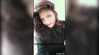 Green-eyed Desi with pink lips boasts about treasures called tits | XXX Video on AllSex.XXX