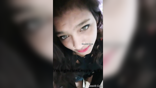 Green-eyed Desi with pink lips boasts about treasures called tits | XXX Video on AllSex.XXX