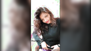 Green-eyed Desi with pink lips boasts about treasures called tits | XXX Video on AllSex.XXX