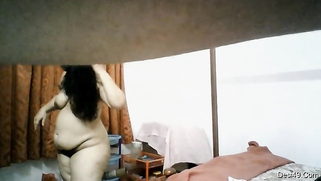 Paunchy housewife of Indian origin walks naked in front of camera | XXX Video on AllSex.XXX
