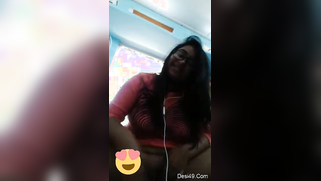 Smiling Indian with glasses listens to music and undresses at once | XXX Video on AllSex.XXX